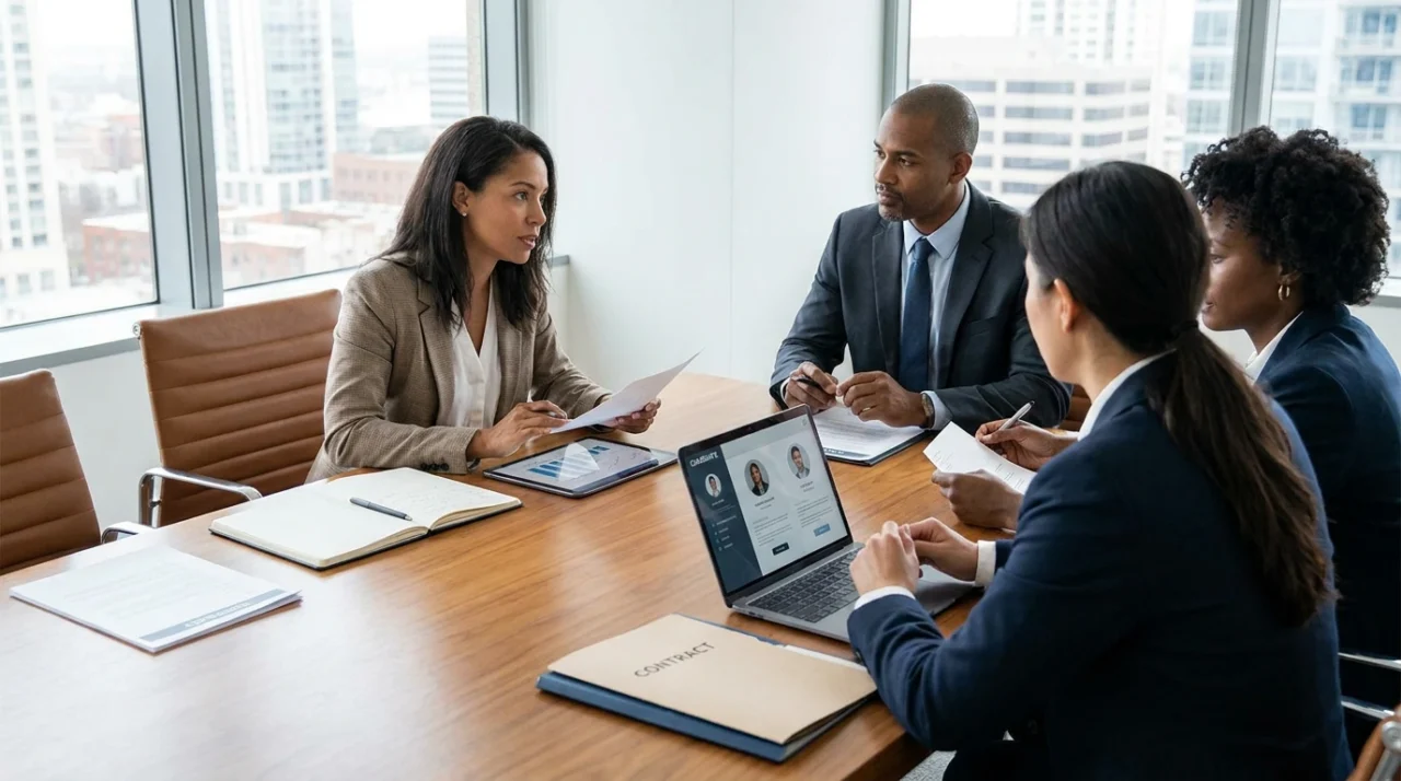 grupo corporativo em empresa de consultoria em RH